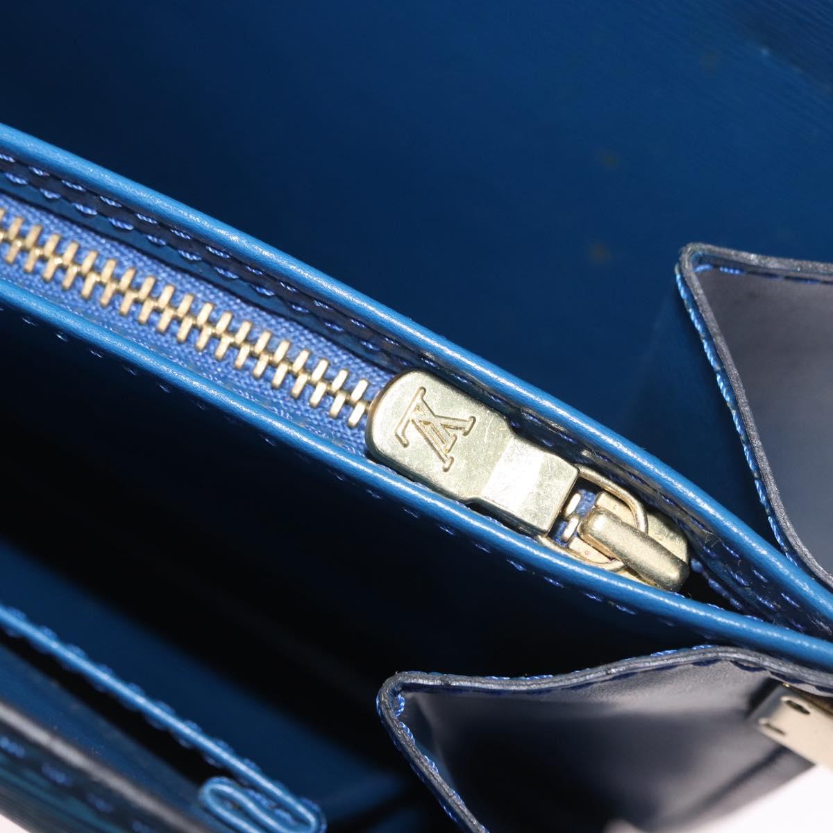 LOUIS VUITTON Epi Capuchin Shoulder Bag Blue M52345 LV Auth ep15066