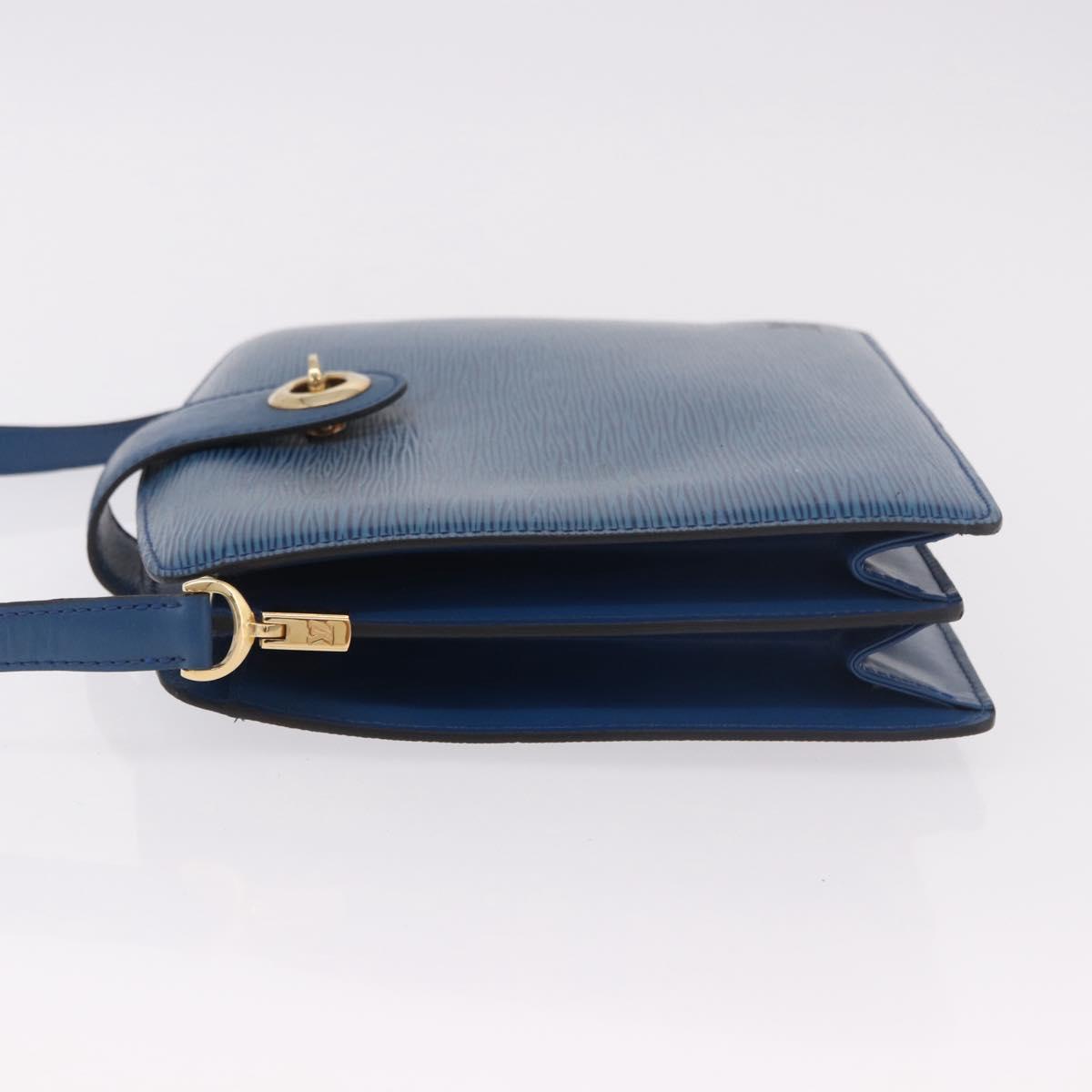 LOUIS VUITTON Epi Capuchin Shoulder Bag Blue M52345 LV Auth ep15066