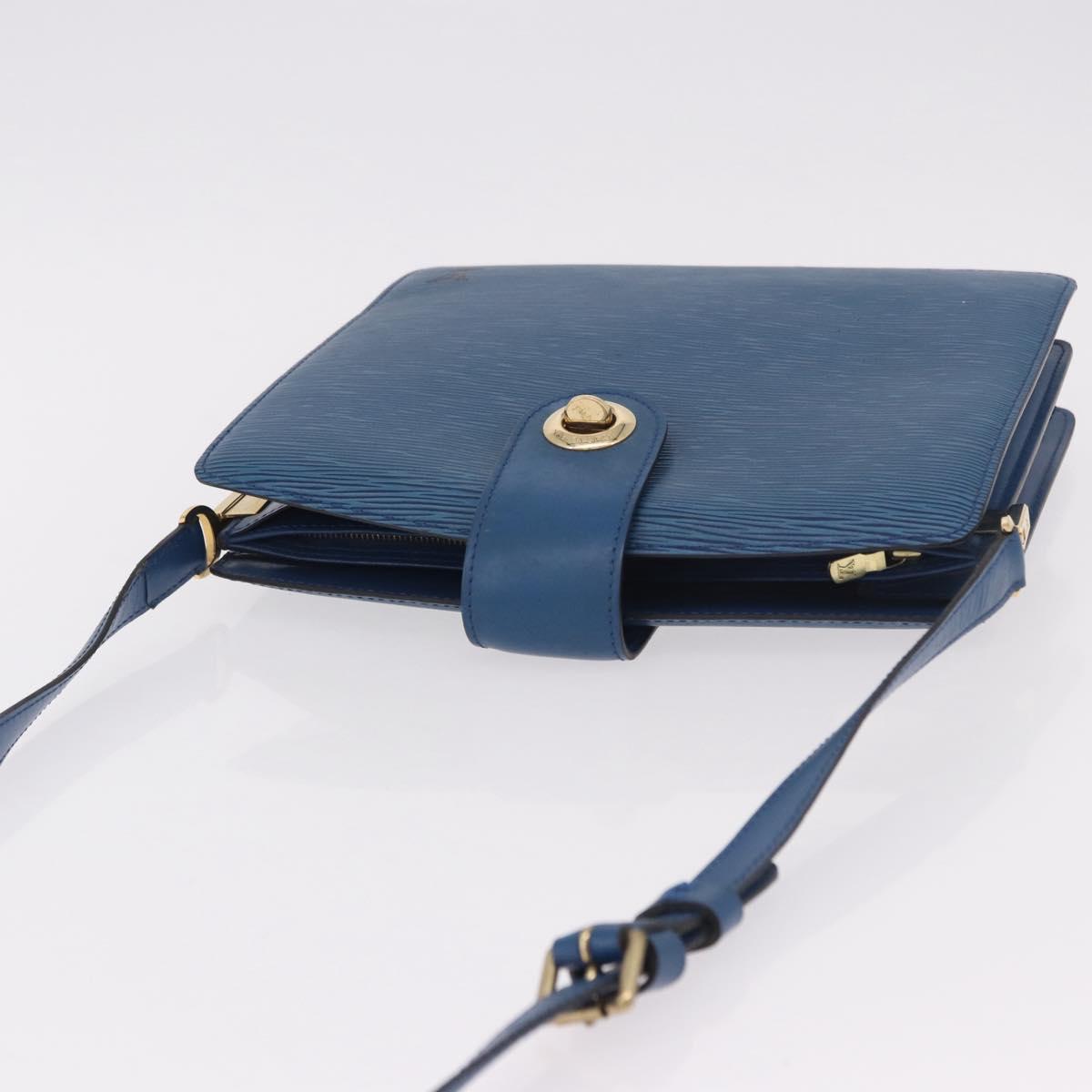 LOUIS VUITTON Epi Capuchin Shoulder Bag Blue M52345 LV Auth ep15066