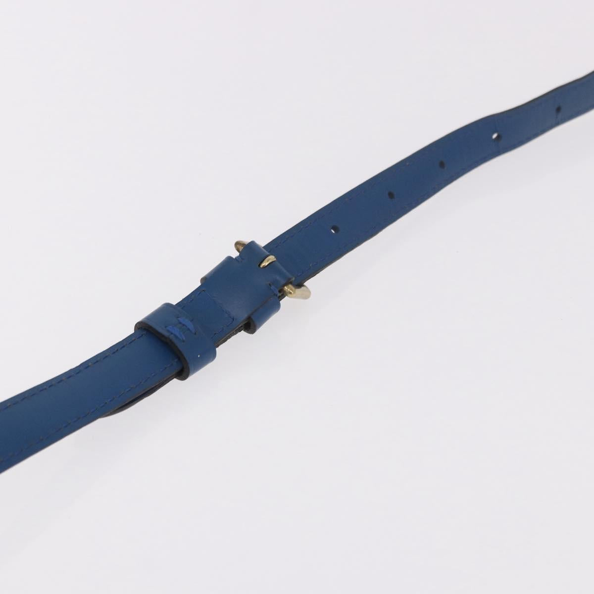 LOUIS VUITTON Epi Capuchin Shoulder Bag Blue M52345 LV Auth ep15066