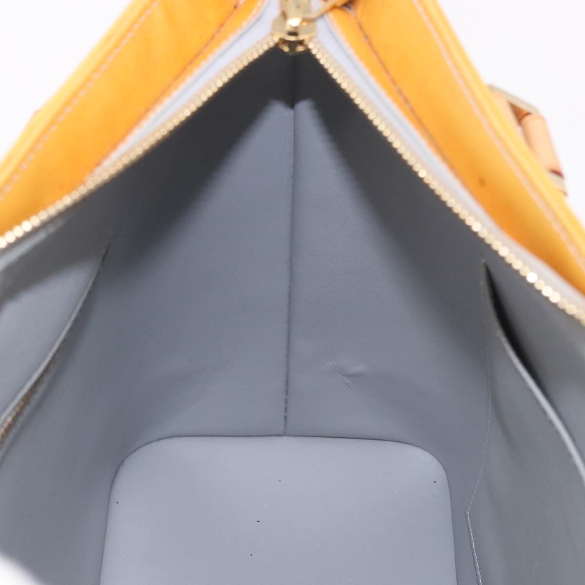 LOUIS VUITTON Monogram Vernis Houston Hand Bag Gris M91053 LV Auth ep15069