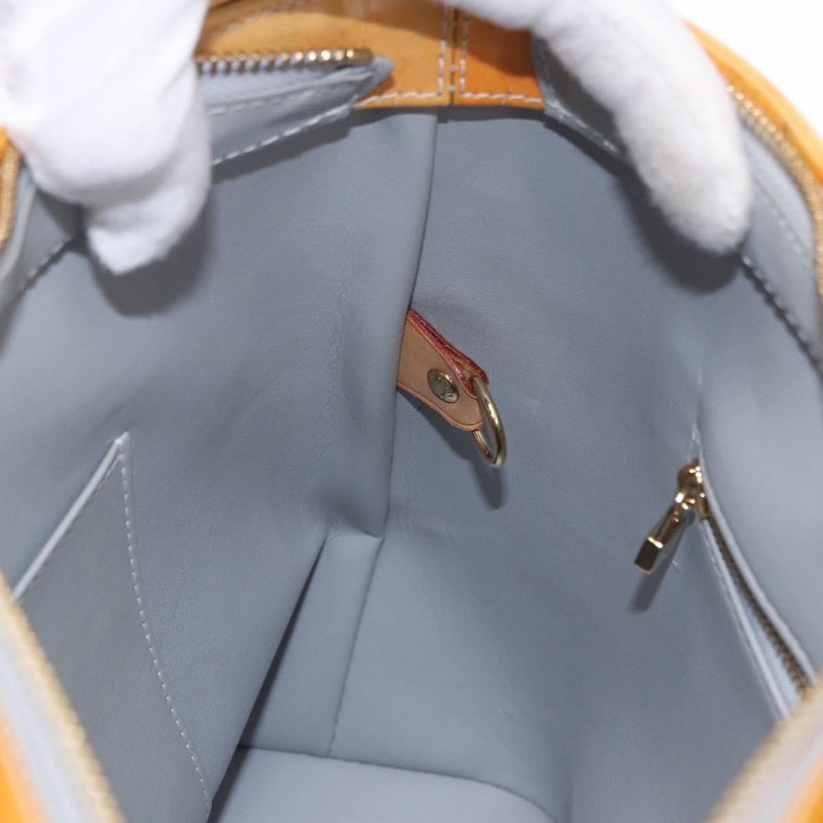 LOUIS VUITTON Monogram Vernis Houston Hand Bag Gris M91053 LV Auth ep15069