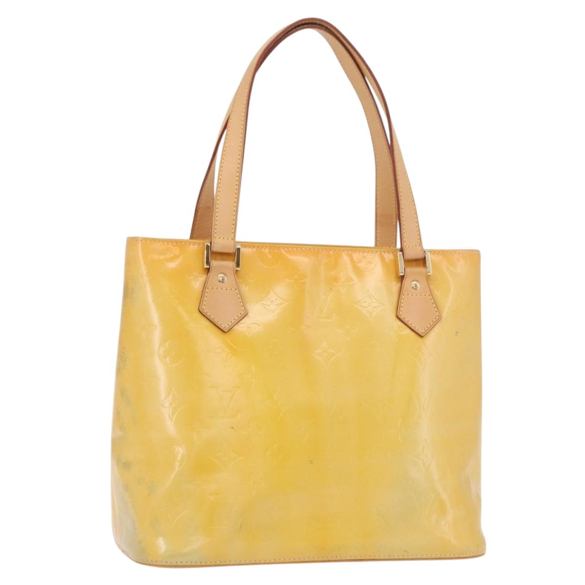 LOUIS VUITTON Monogram Vernis Houston Hand Bag Gris M91053 LV Auth ep15069