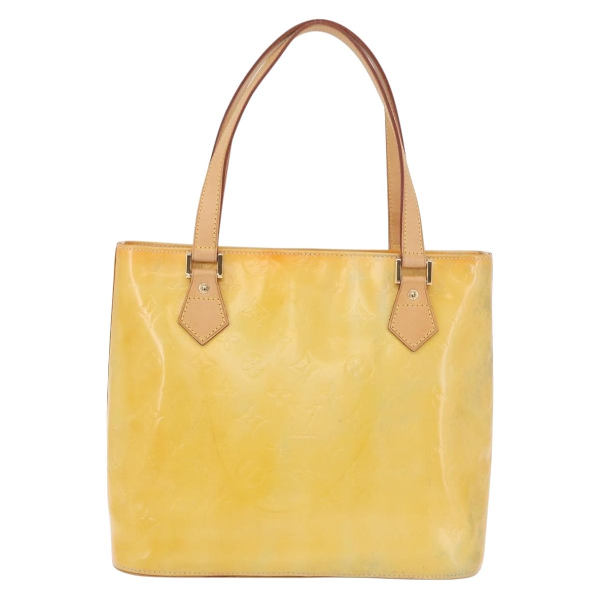 LOUIS VUITTON Monogram Vernis Houston Hand Bag Gris M91053 LV Auth ep15069