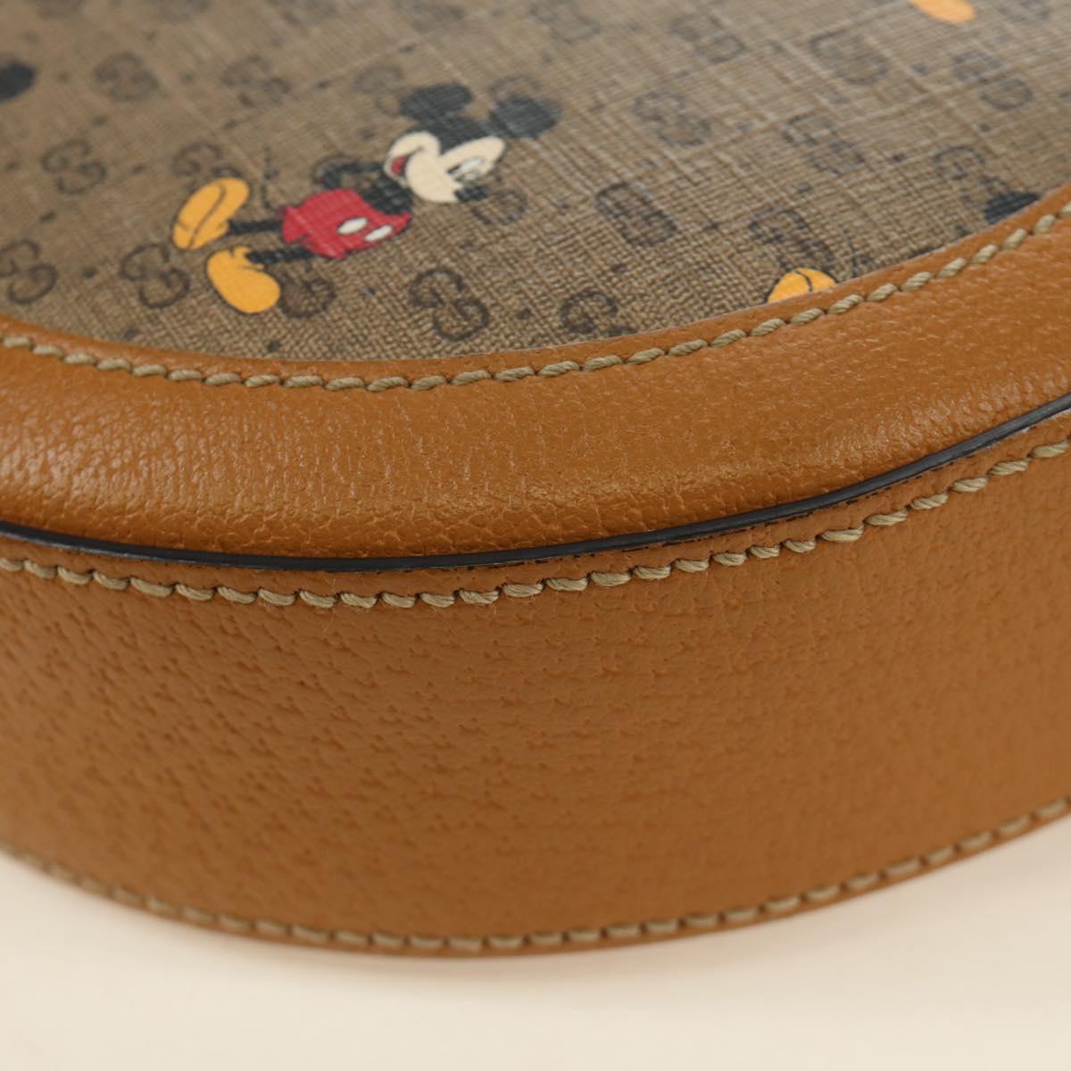 GUCCI Micro GG Supreme Disney Collaboration Bag PVC Beige 603938 Auth ep15079M