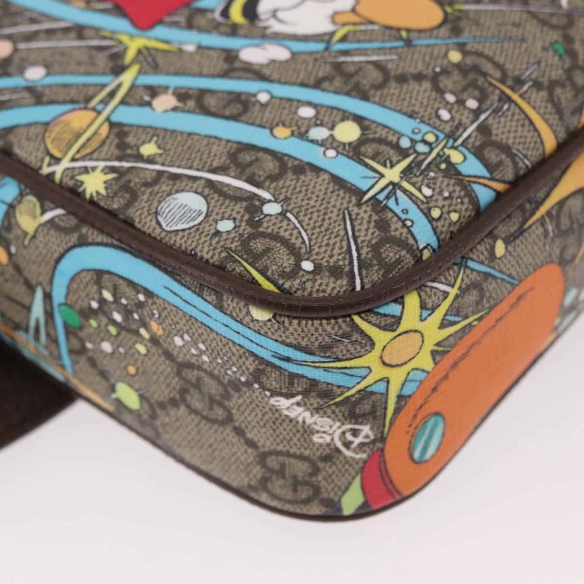 GUCCI GG Supreme Disney Collaboration Waist bag PVC Beige 602695 Auth ep15081M