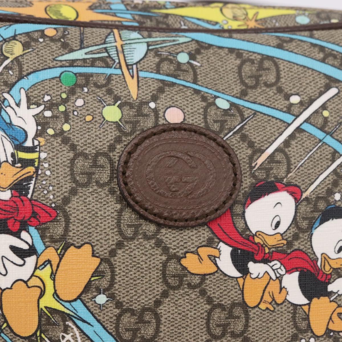 GUCCI GG Supreme Disney Collaboration Waist bag PVC Beige 602695 Auth ep15081M