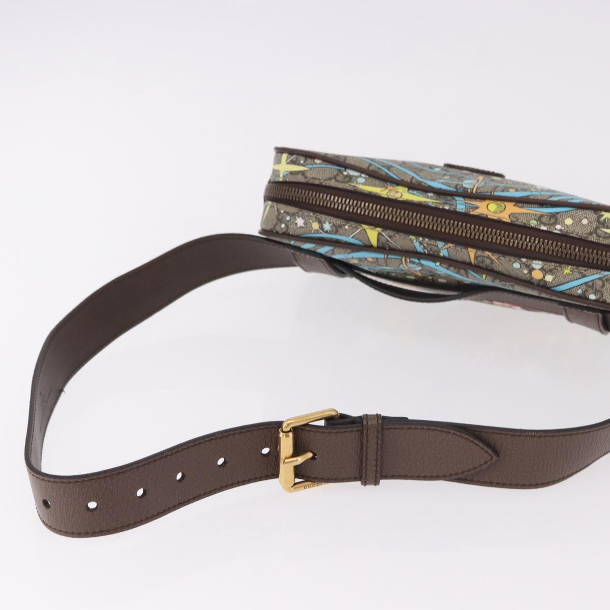 GUCCI GG Supreme Disney Collaboration Waist bag PVC Beige 602695 Auth ep15081M