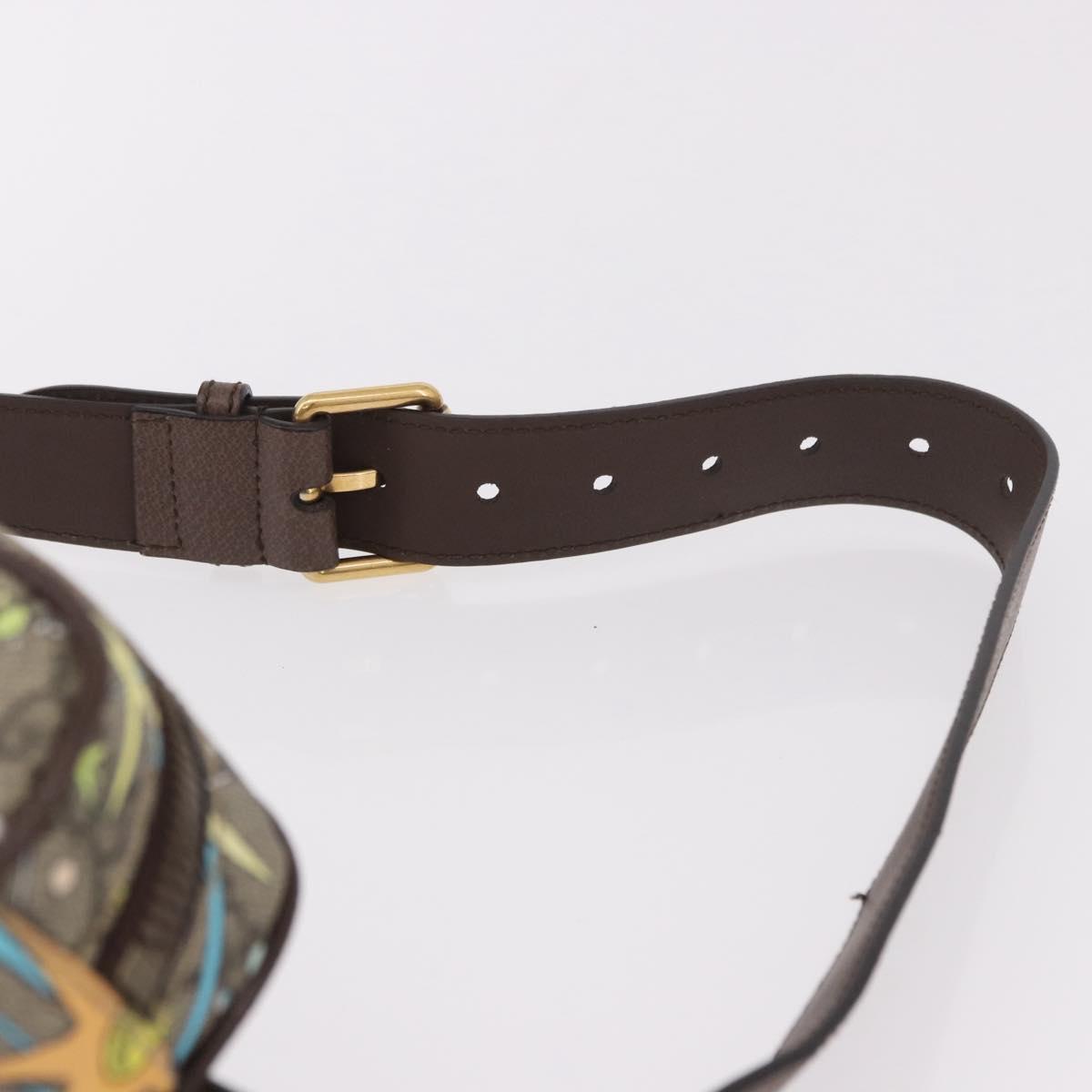 GUCCI GG Supreme Disney Collaboration Waist bag PVC Beige 602695 Auth ep15081M
