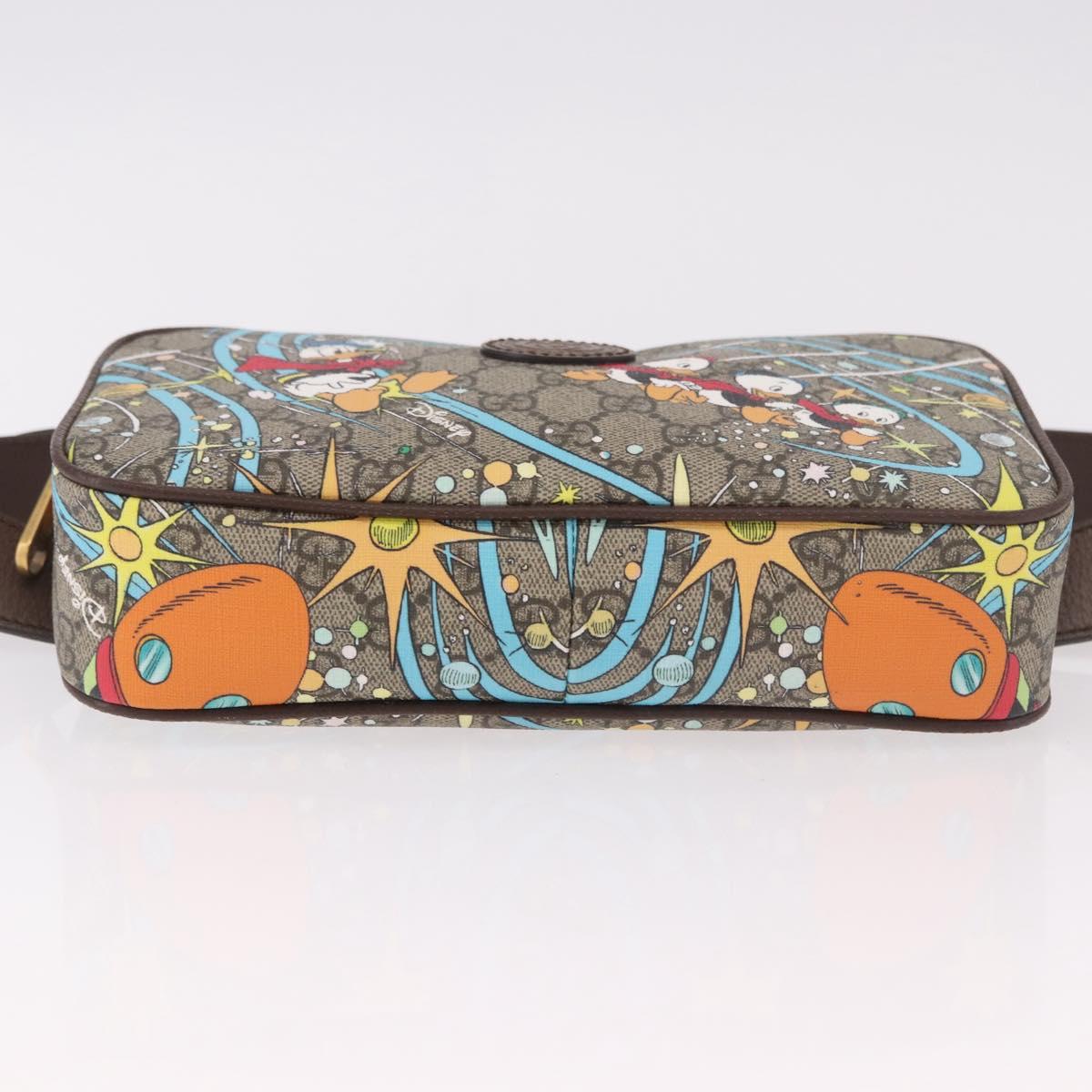 GUCCI GG Supreme Disney Collaboration Waist bag PVC Beige 602695 Auth ep15081M