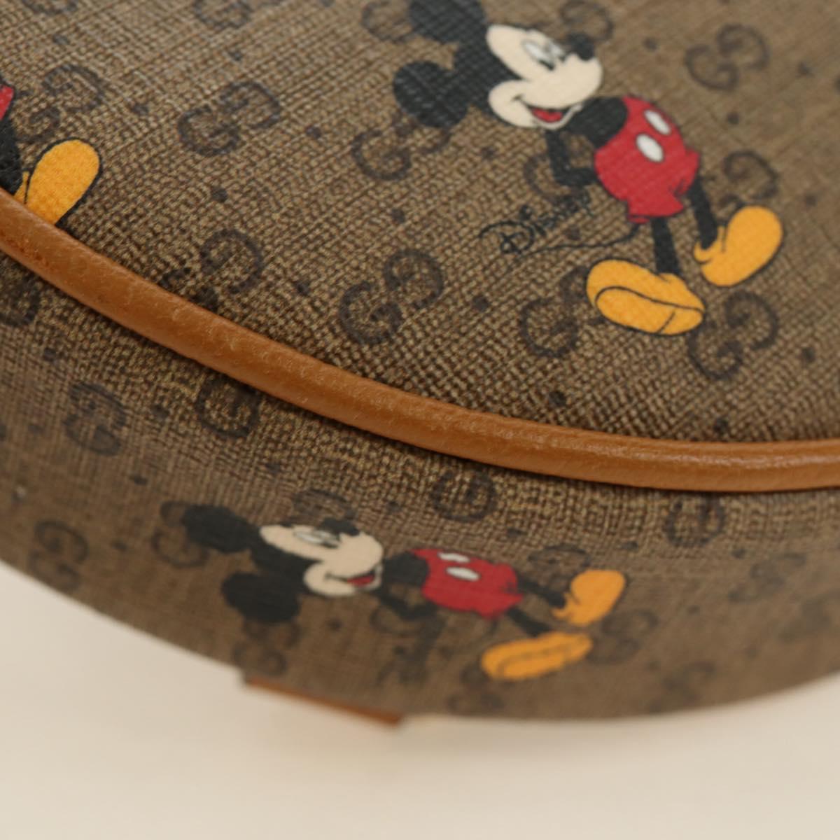 GUCCI Micro GG Supreme Disney Backpack PVC Beige Gold 603730 Auth ep15082M