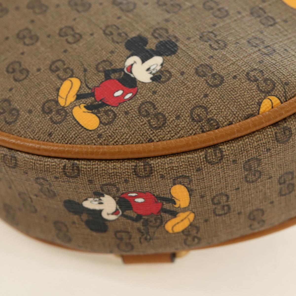 GUCCI Micro GG Supreme Disney Backpack PVC Beige Gold 603730 Auth ep15082M
