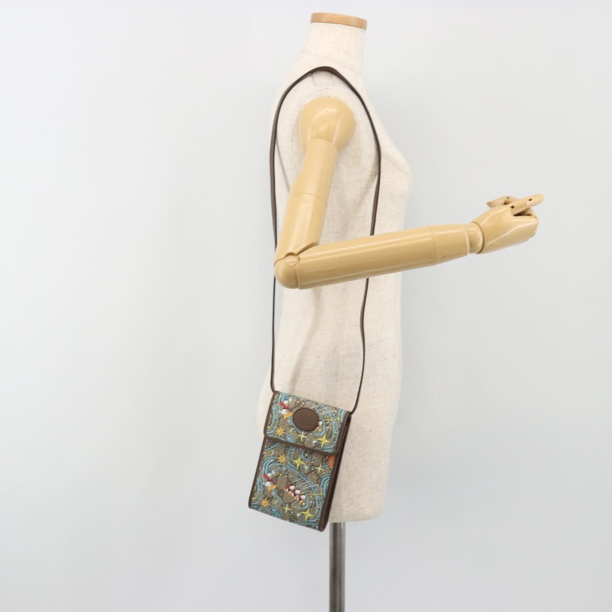 GUCCI GG Supreme Shoulder Bag PVC Beige Gold 647927 Auth ep15083M