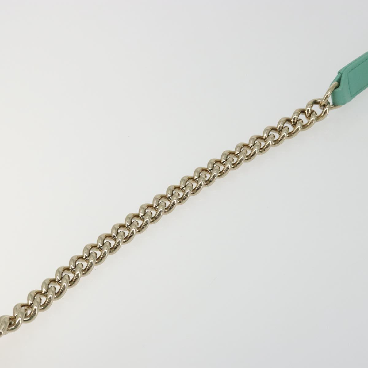 CHANEL Chain Matelasse Boy Chanel Bag Lamb Skin Green Gold CC Auth ep15086SM