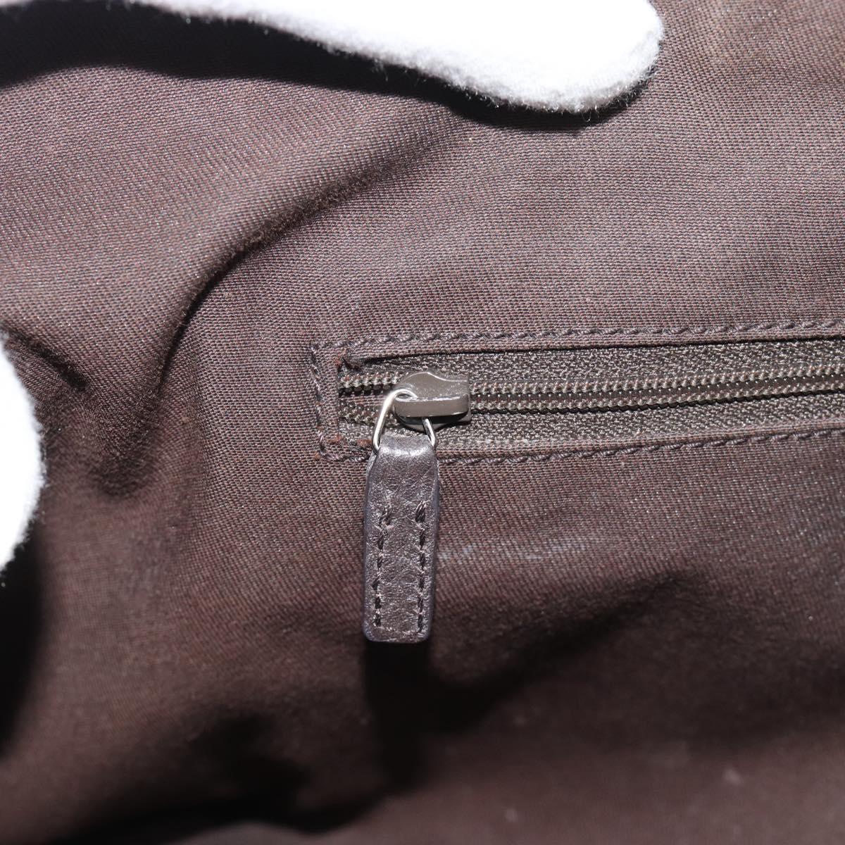GUCCI GG Canvas Abbey Tote Bag Outlet Brown Silver 268640 Auth ep15094