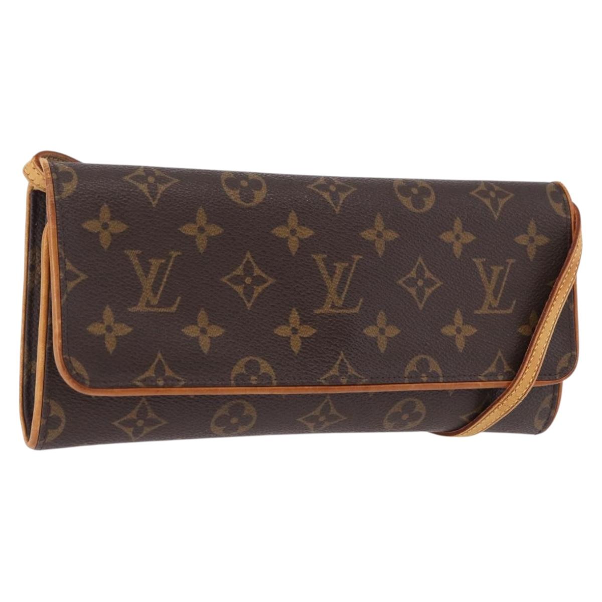 LOUIS VUITTON Monogram Pochette Twin GM Shoulder Bag M51852 LV Auth ep15097