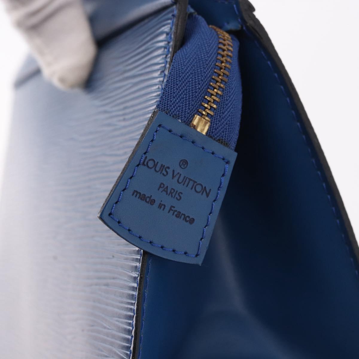LOUIS VUITTON Epi Trousse Crete Pouch Blue M48405 LV Auth ep15104