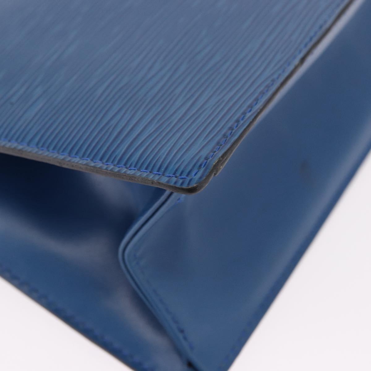 LOUIS VUITTON Epi Trousse Crete Pouch Blue M48405 LV Auth ep15104