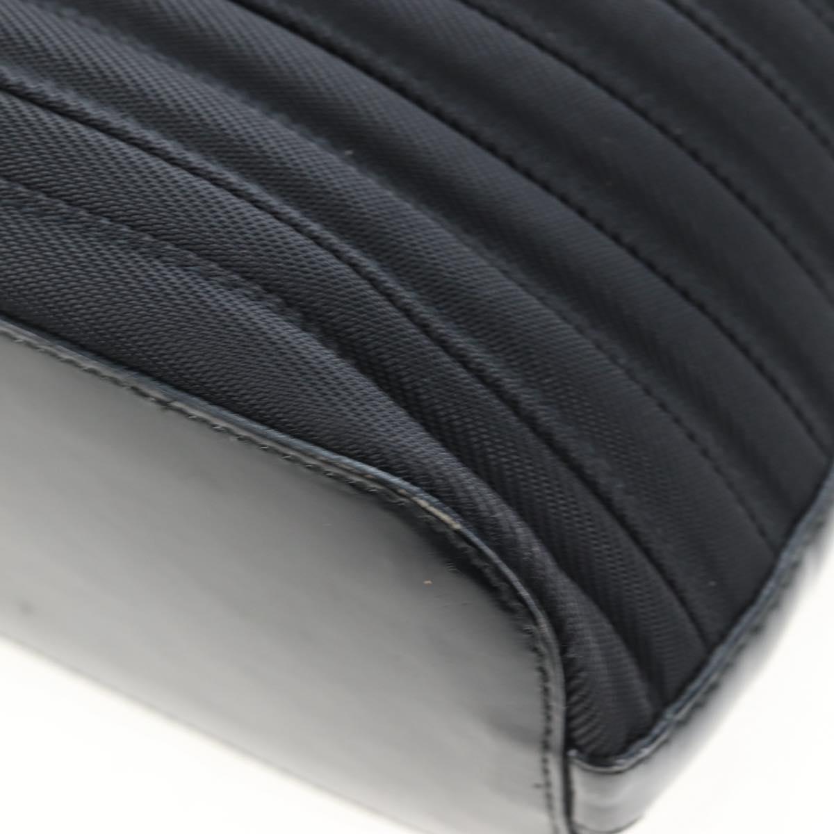 GUCCI Bamboo Hand Bag Canvas 2way Black Silver 002 1998 0353 Auth ep15105