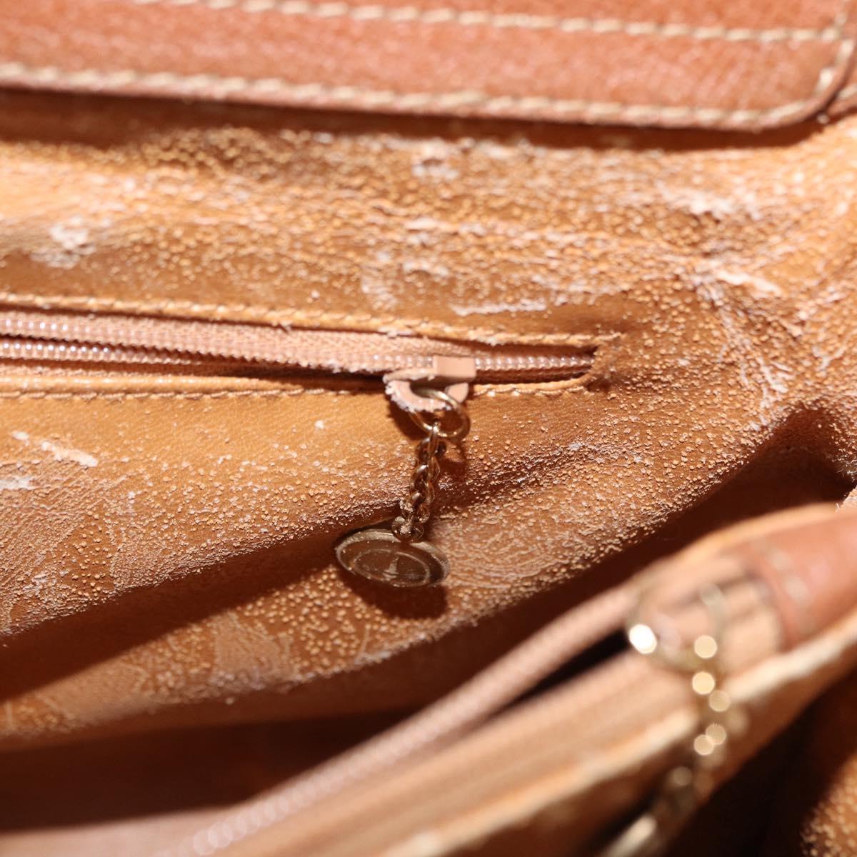 GUCCI Bamboo Hand Bag Leather Brown Gold 002 1095 0260 Auth ep15106