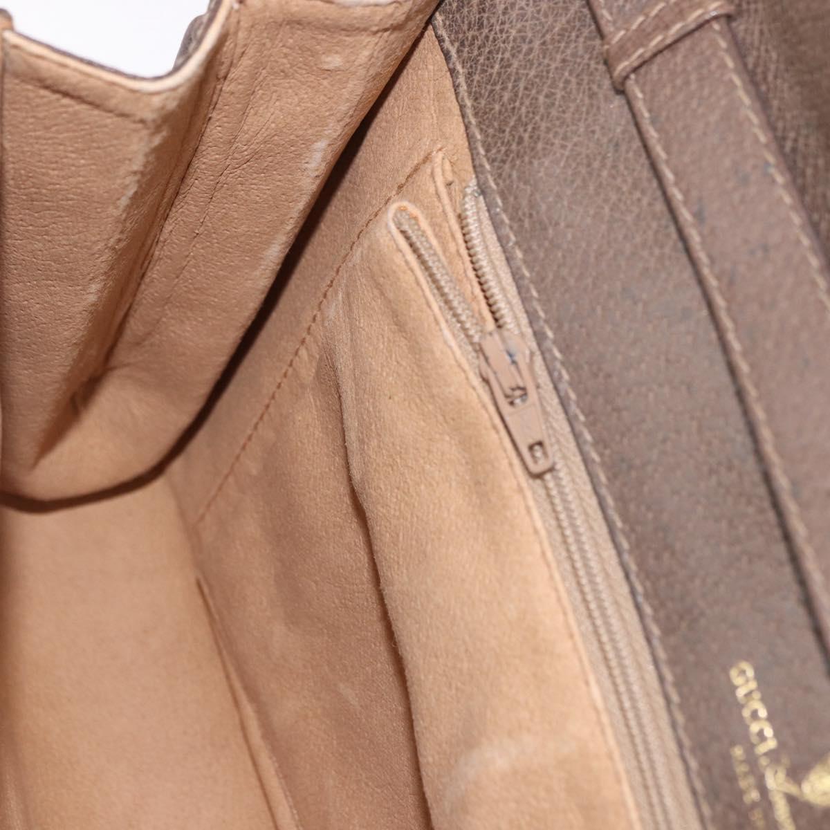 GUCCI GG Supreme Shoulder Bag PVC Beige Gold 904 02 050 Auth ep15108