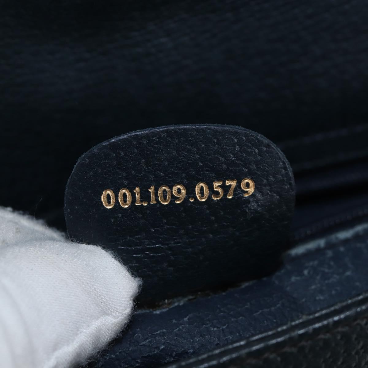 GUCCI GG Supreme Shoulder Bag PVC Navy Gold 001 109 0579 Auth ep15109