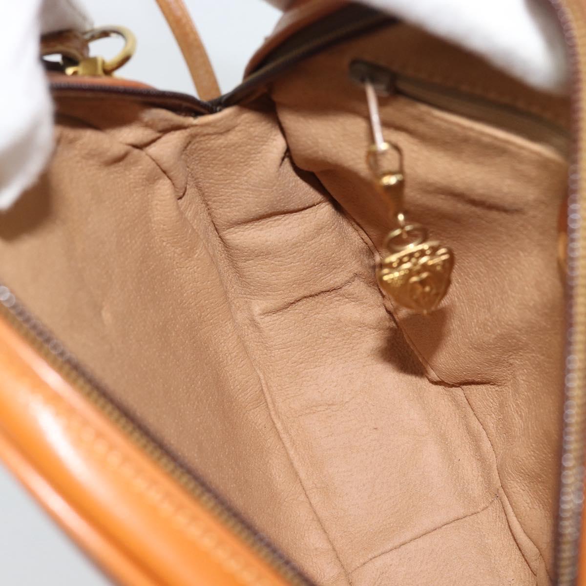 GUCCI Shoulder Bag Leather Brown Gold 007 37 5575 Auth ep15110