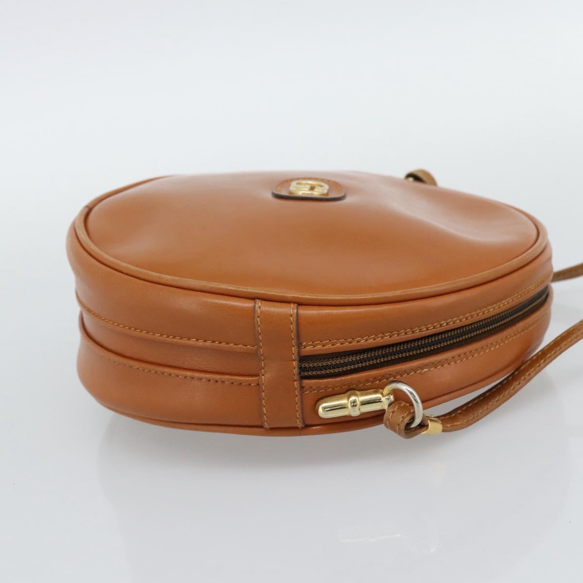 GUCCI Shoulder Bag Leather Brown Gold 007 37 5575 Auth ep15110