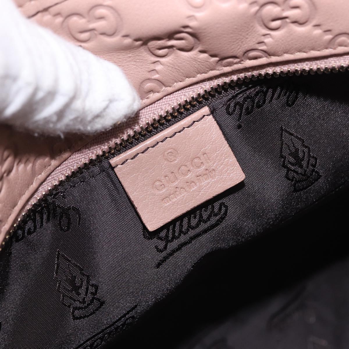 GUCCI GG Canvas Guccissima Tote Bag Leather Beige Gold 211137 Auth ep15114A