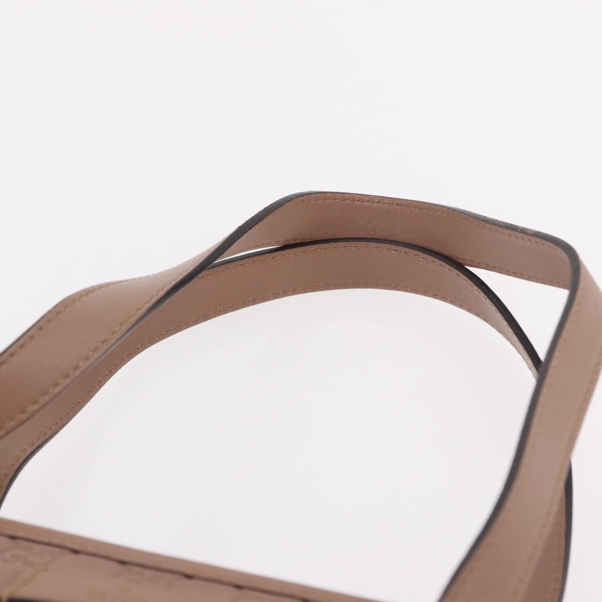 GUCCI GG Canvas Guccissima Tote Bag Leather Beige Gold 211137 Auth ep15114A