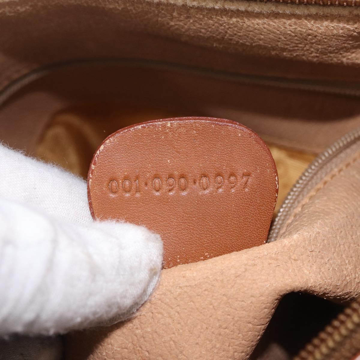 GUCCI GG Canvas Shoulder Bag Beige Gold Auth ep15115