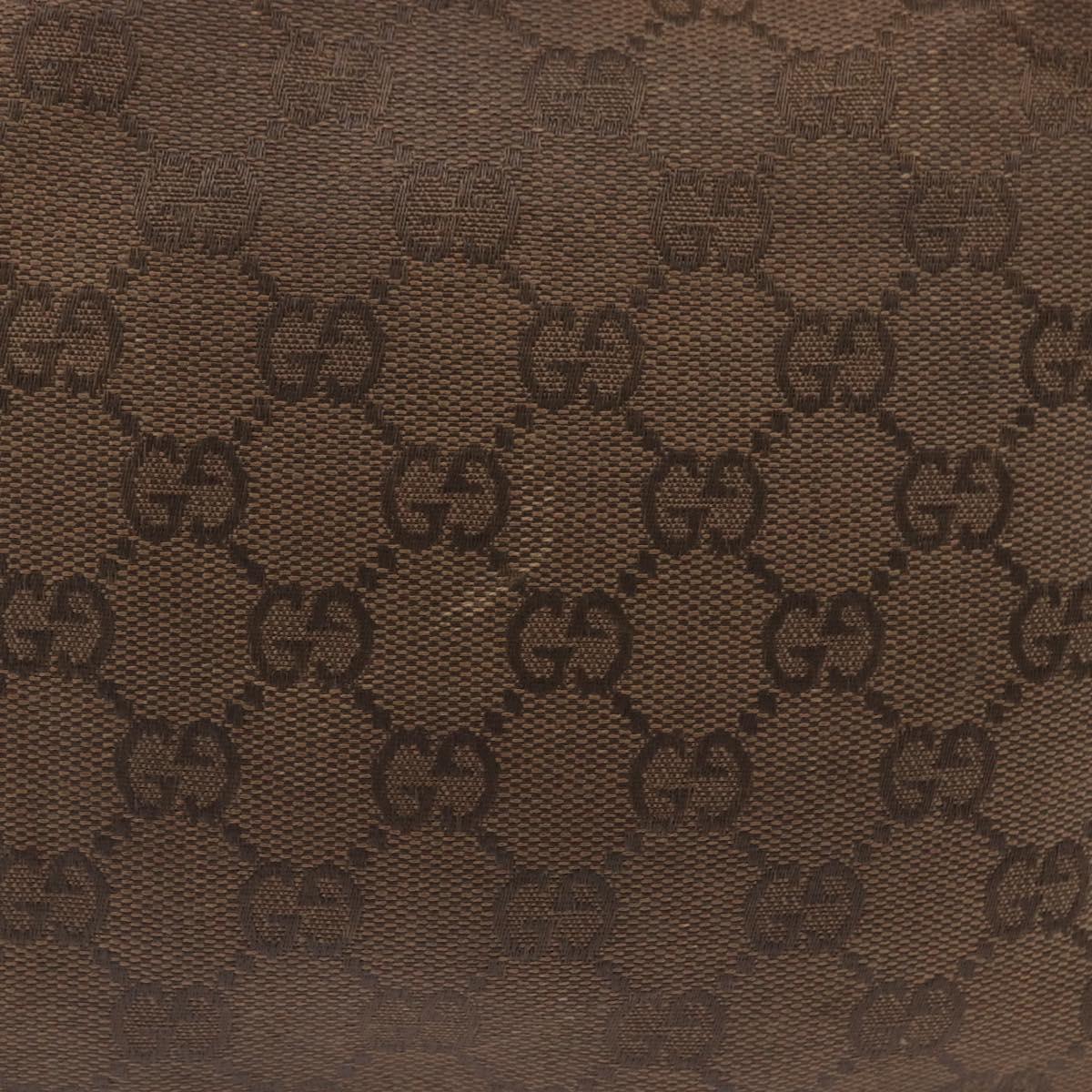 GUCCI GG Canvas Shoulder Bag Beige Gold Auth ep15115