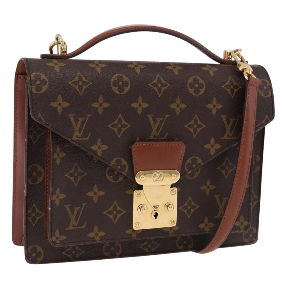 LOUIS VUITTON Monogram Monceau 26 Hand Bag 2way M51187 LV Auth ep15116