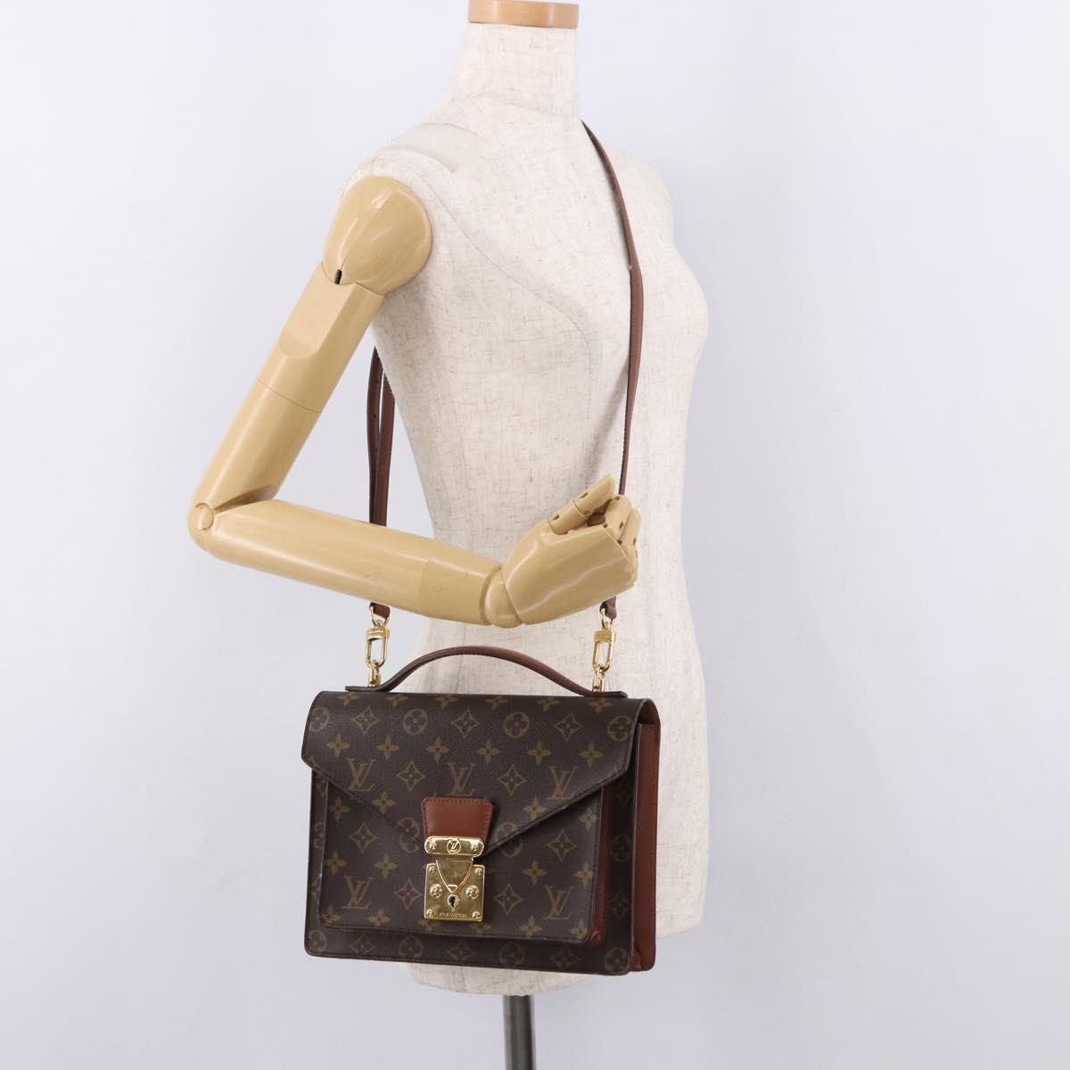 LOUIS VUITTON Monogram Monceau 26 Hand Bag 2way M51187 LV Auth ep15116