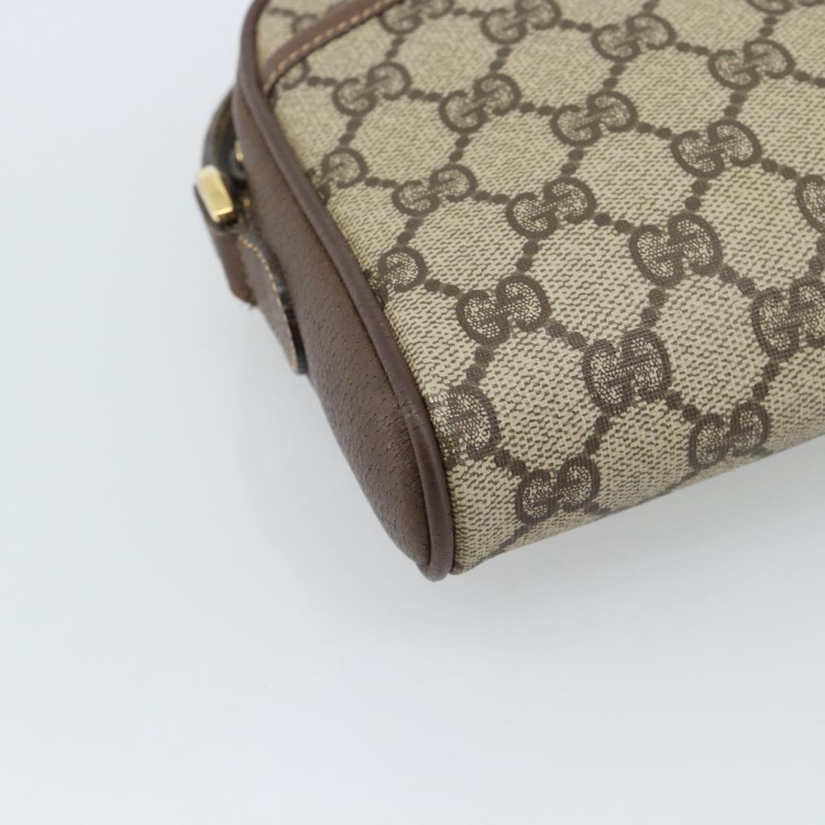 GUCCI GG Supreme Shoulder Bag PVC Outlet Beige Gold 001 58 6594 Auth ep15118