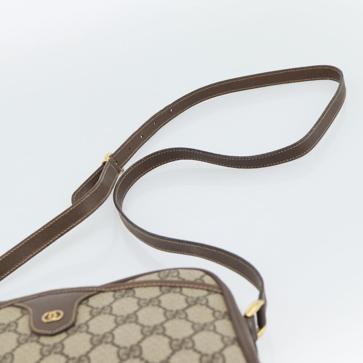 GUCCI GG Supreme Shoulder Bag PVC Outlet Beige Gold 001 58 6594 Auth ep15118