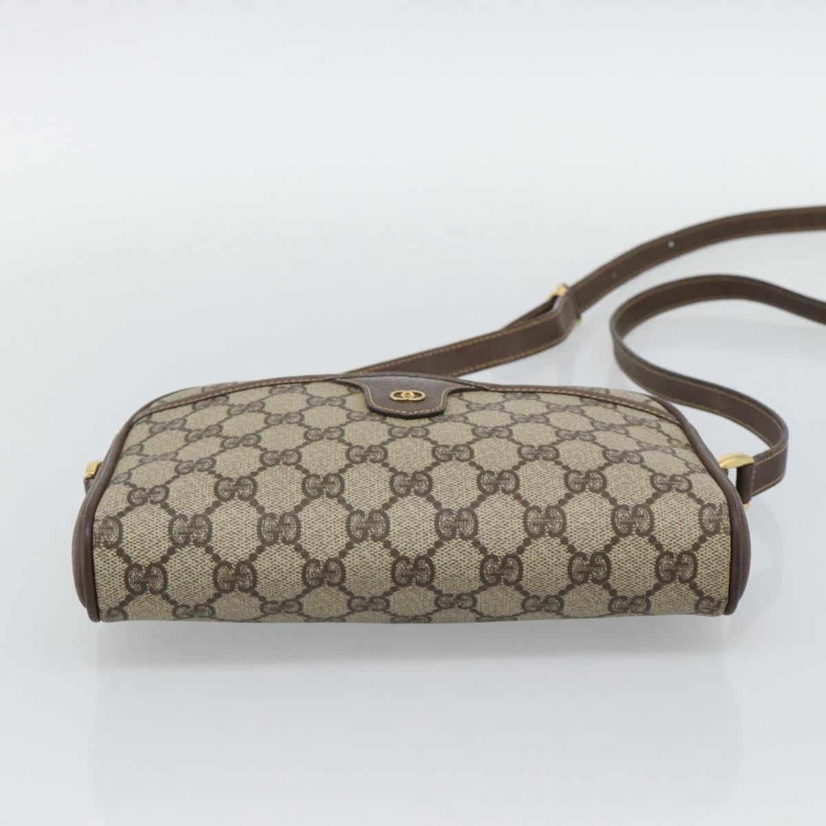 GUCCI GG Supreme Shoulder Bag PVC Outlet Beige Gold 001 58 6594 Auth ep15118
