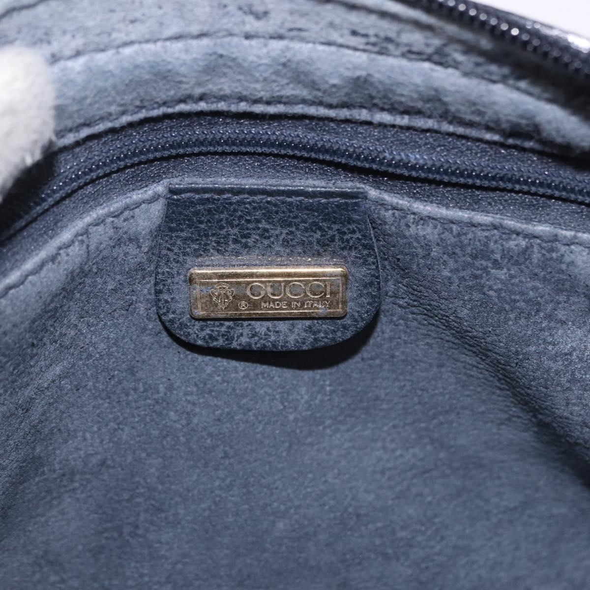 GUCCI GG Supreme Shoulder Bag PVC Navy Gold 007 56 0095 Auth ep15119