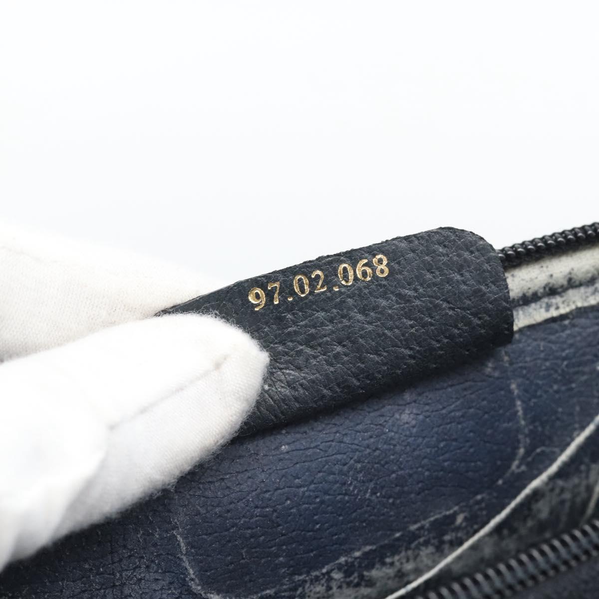 GUCCI GG Supreme Shoulder Bag PVC Navy Gold 97 02 068 Auth ep15124