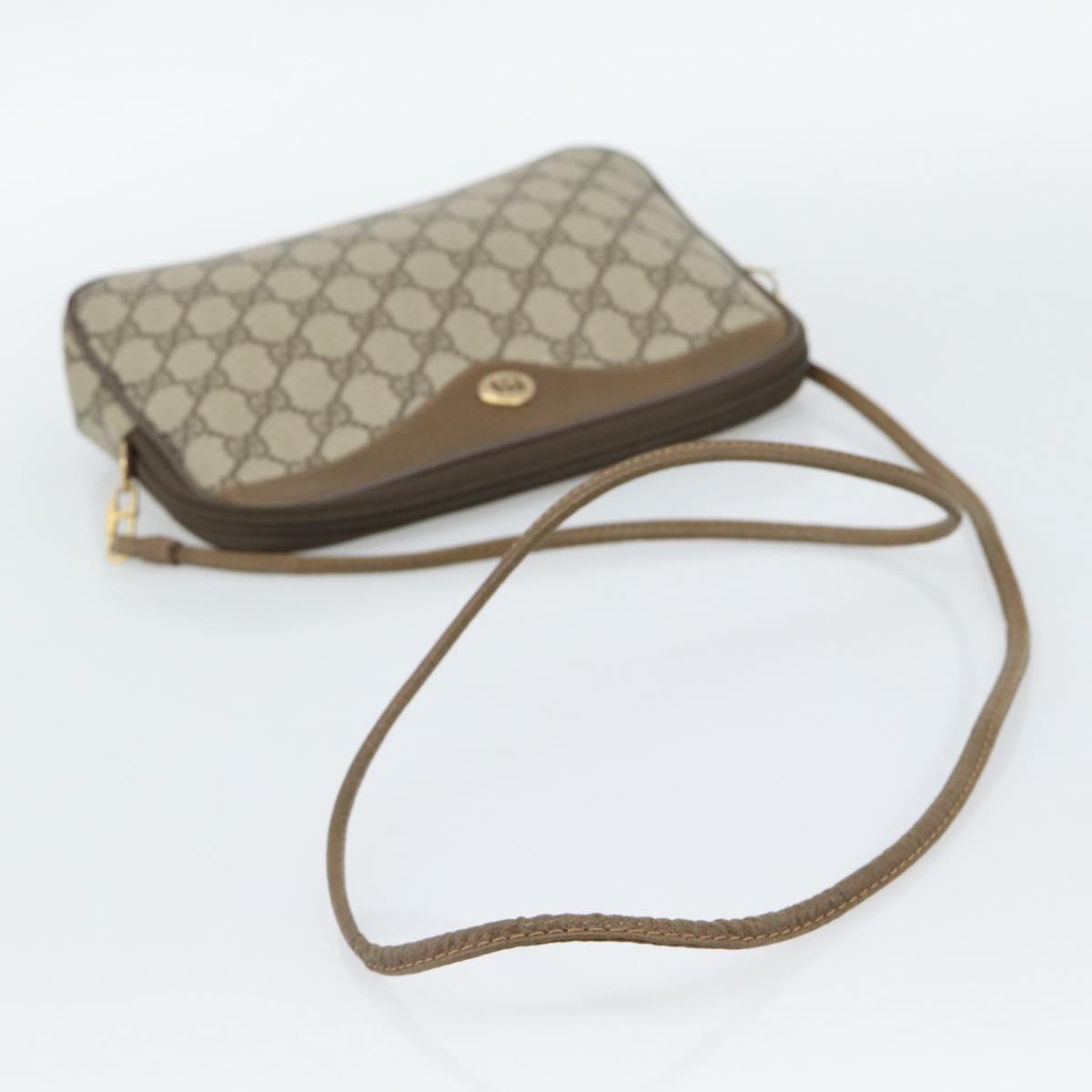 GUCCI GG Supreme Shoulder Bag PVC Beige Gold 97 02 068 Auth ep15126