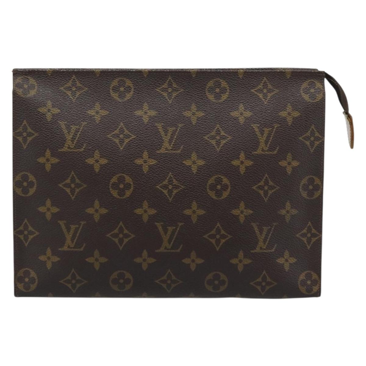 LOUIS VUITTON Monogram Poche Toilette 26 Pouch M47542 LV Auth ep15138