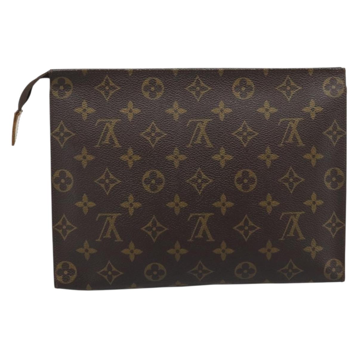 LOUIS VUITTON Monogram Poche Toilette 26 Pouch M47542 LV Auth ep15138