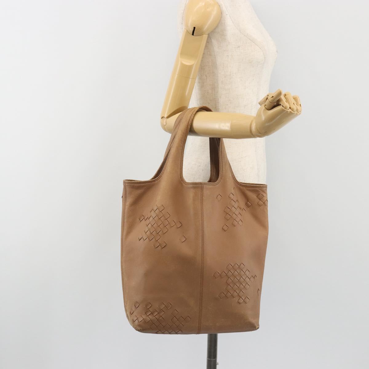 BOTTEGA VENETA INTRECCIATO Hand Bag Leather Outlet Beige 131673 Auth ep15142