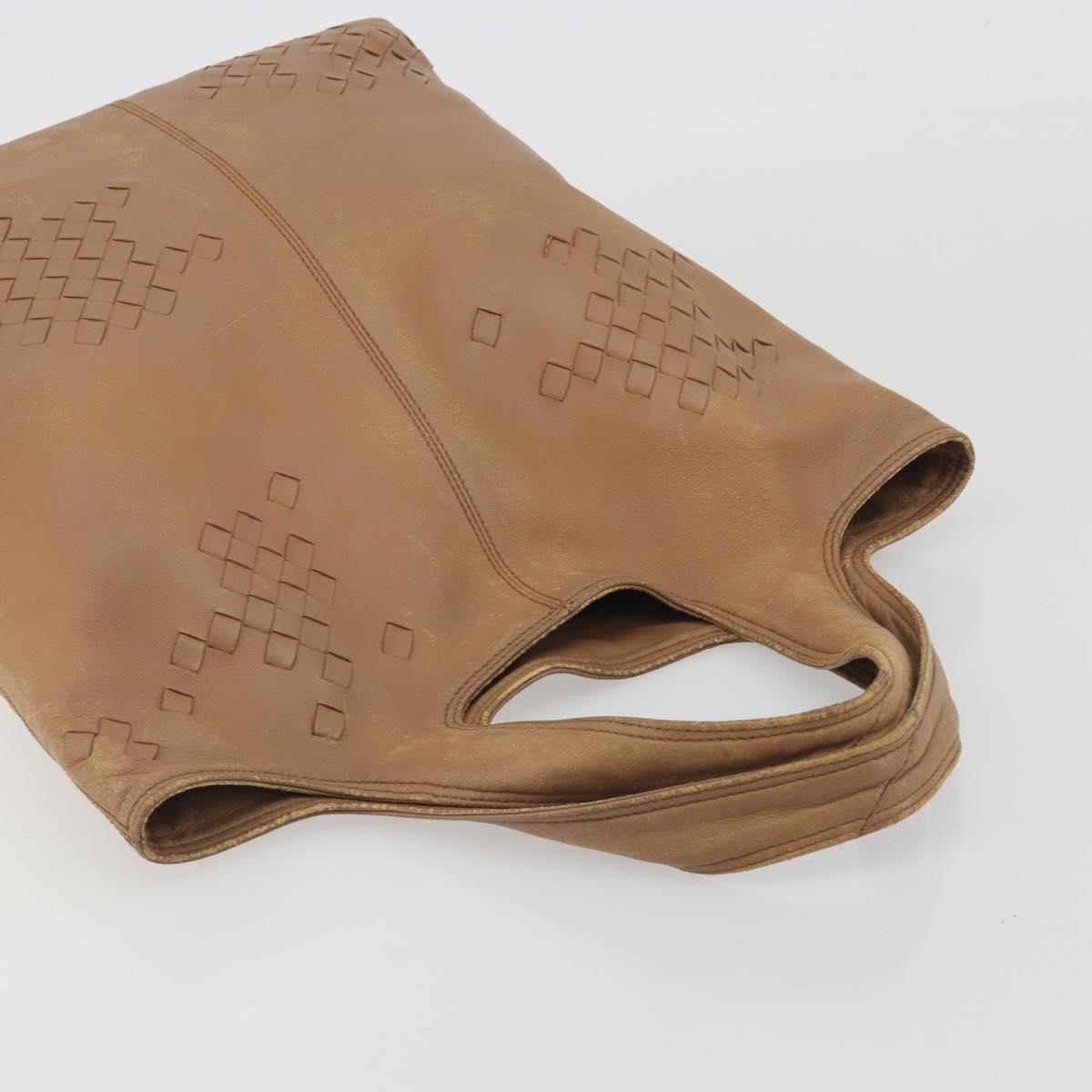 BOTTEGA VENETA INTRECCIATO Hand Bag Leather Outlet Beige 131673 Auth ep15142