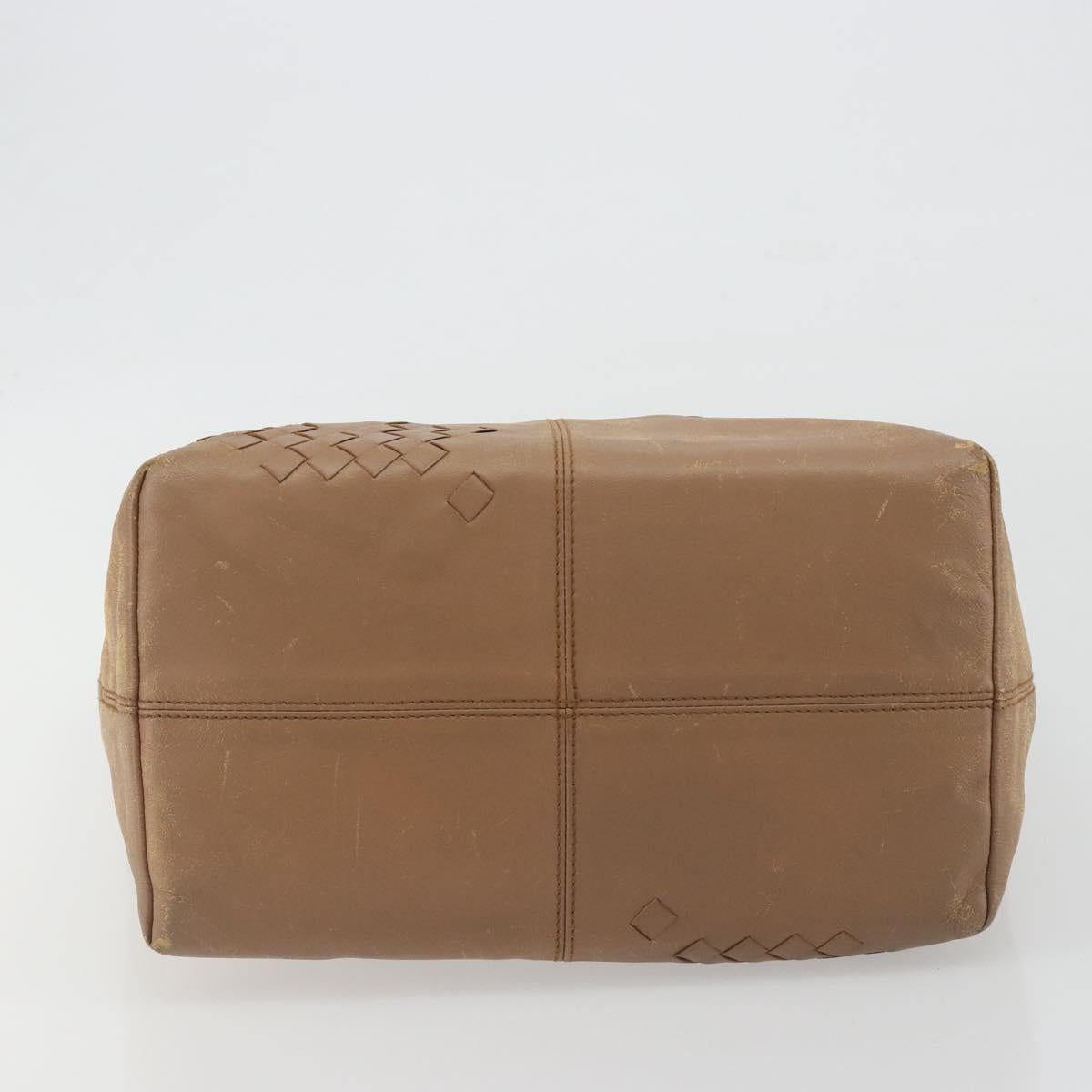 BOTTEGA VENETA INTRECCIATO Hand Bag Leather Outlet Beige 131673 Auth ep15142