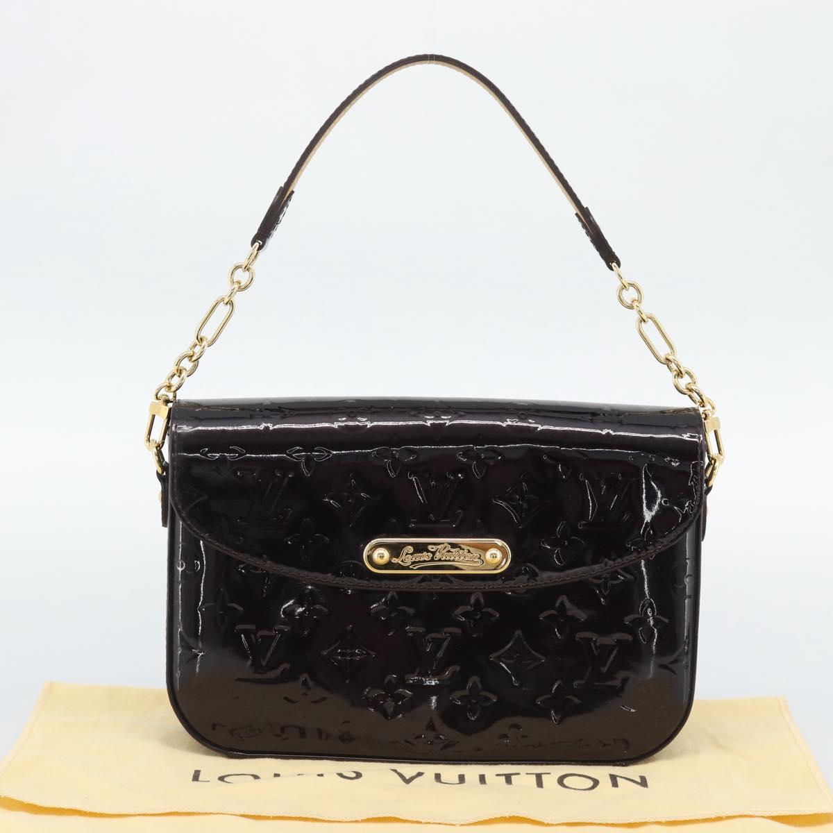LOUIS VUITTON Monogram Vernis Rodeo Drive Bag Amarante M93598 LV Auth ep15145V