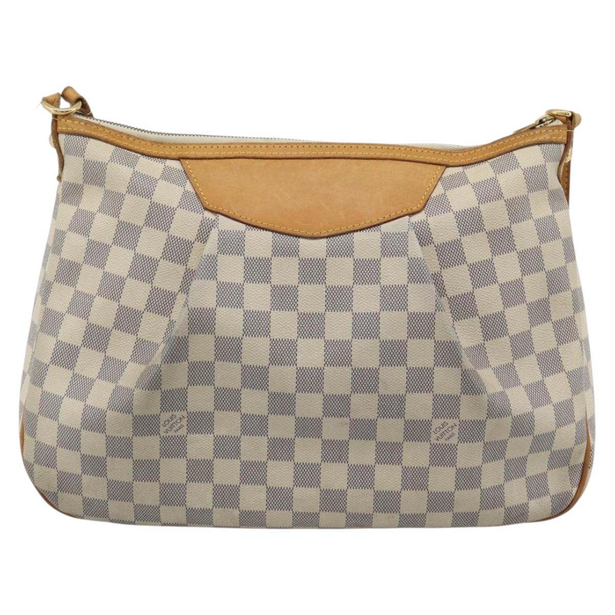 LOUIS VUITTON Damier Azur Siracusa MM Shoulder Bag N41112 LV Auth ep15149