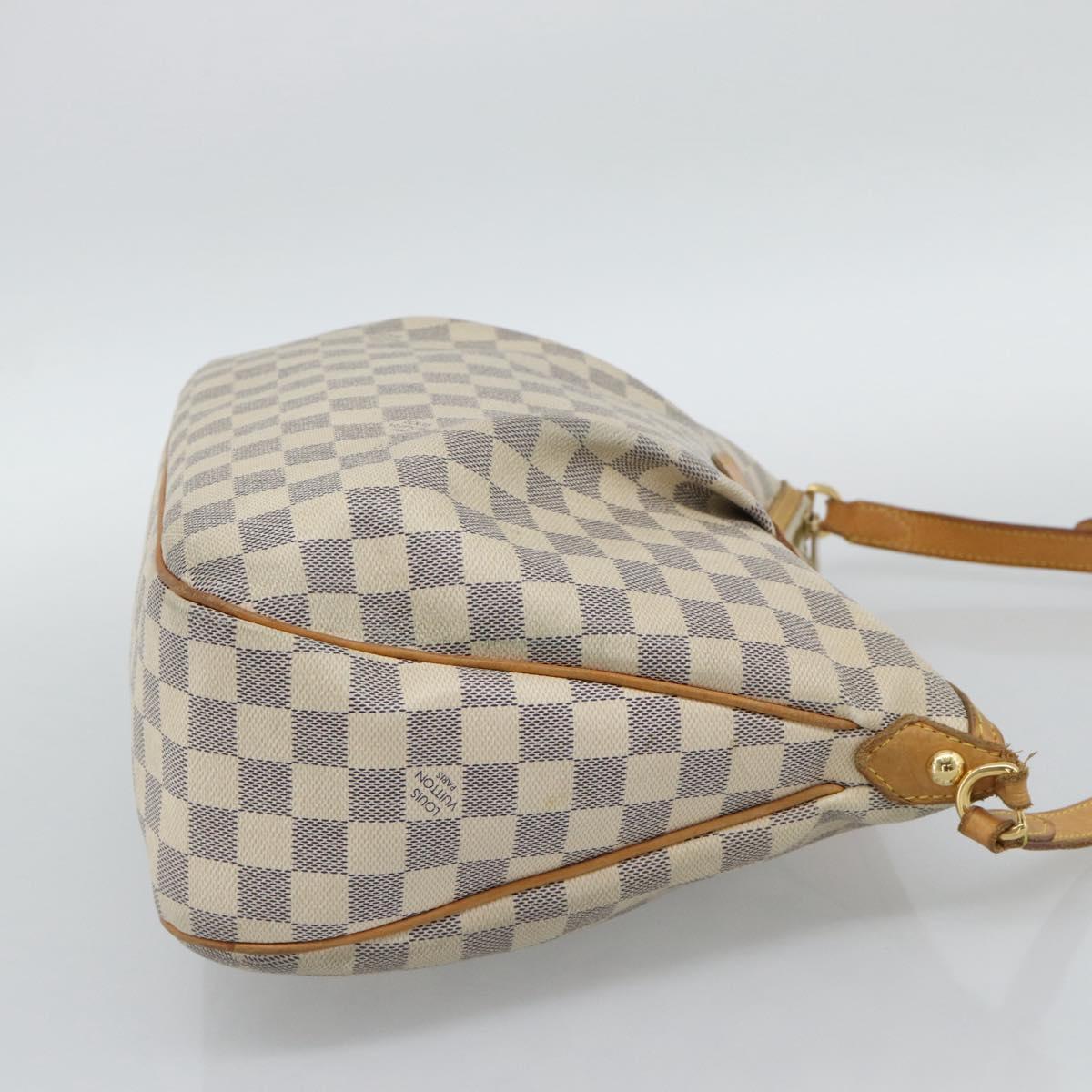 LOUIS VUITTON Damier Azur Siracusa MM Shoulder Bag N41112 LV Auth ep15149