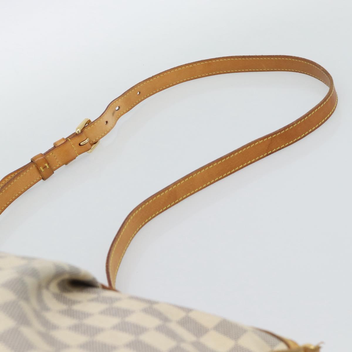LOUIS VUITTON Damier Azur Siracusa MM Shoulder Bag N41112 LV Auth ep15149