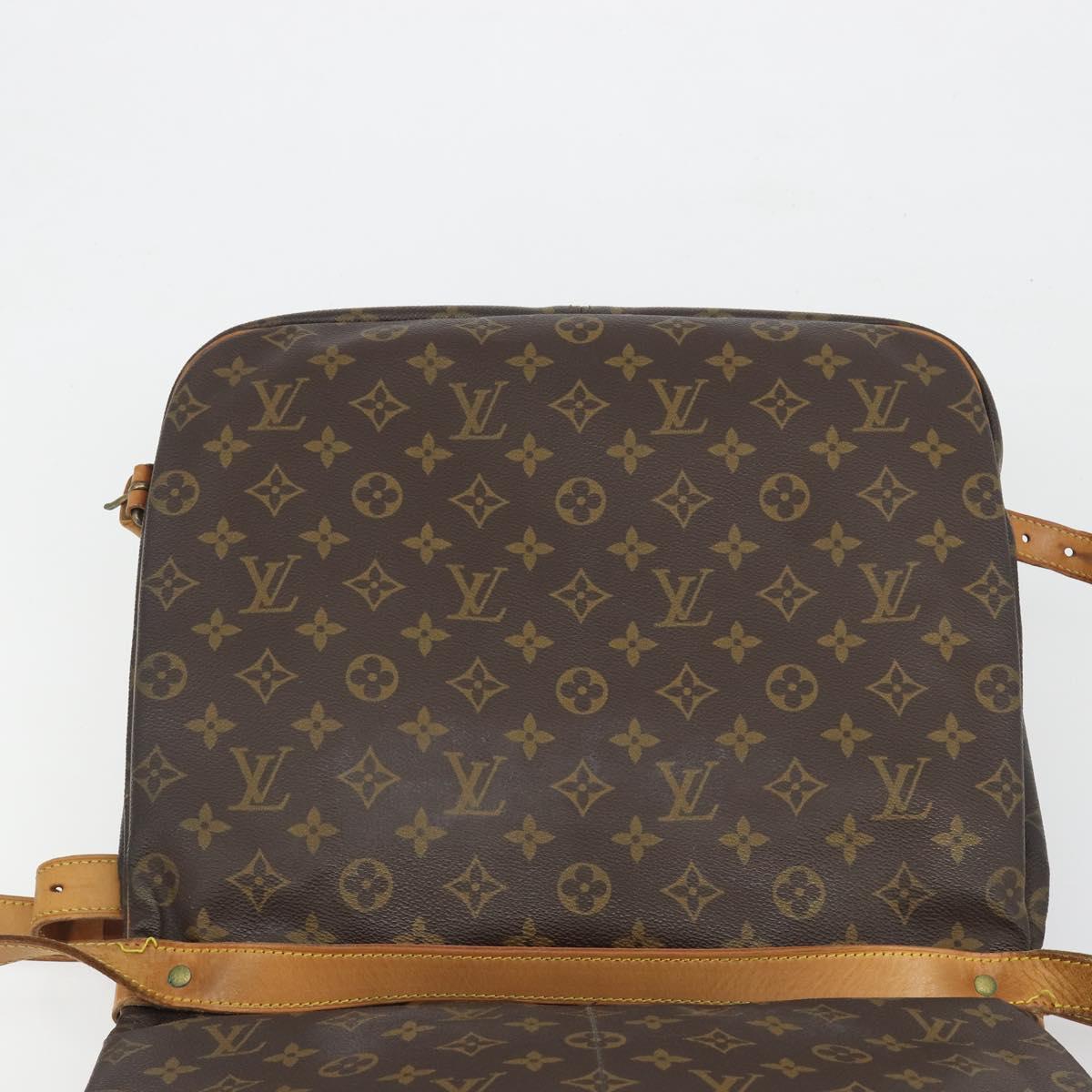 LOUIS VUITTON Monogram Saumur 35 Shoulder Bag M42254 LV Auth ep15155